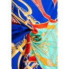 Платок женский, размер 130х130 см, цвет мятный/синий K09P554445 - Фото 2