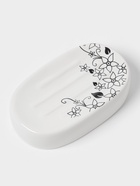 Аксессуары для ванной, 4 предмета, мыльница, дозатор для мыла, 2 стакана, белые - Фото 6