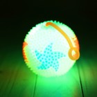 Мяч световой «Звезда», с пищалкой на резинке, цвета МИКС - Фото 4