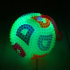 Мяч световой «Узор», с пищалкой, на резинке, цвета МИКС - Фото 4