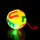 Мяч световой «Буквы», с пищалкой на резинке, цвета МИКС - Фото 4