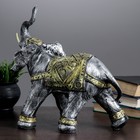 Копилка "Слон большой" серебро 35см - Фото 3
