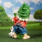 Садовая фигура из полистоуна «Гном с зайцем и морковкой», 44×25×28 см, МИКС - Фото 11