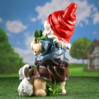 Садовая фигура из полистоуна «Гном с зайцем и морковкой», 44×25×28 см, МИКС - Фото 15