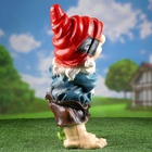 Садовая фигура из полистоуна «Гном с зайцем и морковкой», 44×25×28 см, МИКС - Фото 16