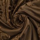 Штора тюлевая сетка с бархатом Этель 240х265 см Ренессанс Шоколадный пудинг - Фото 4