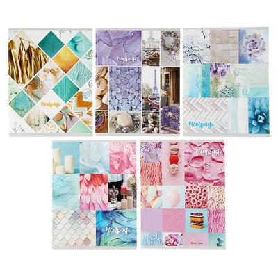 Тетрадь 36 листов в клетку Calligrata «Коллаж», обложка мелованный картон, МИКС