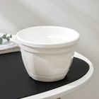 Горшок для цветов с поддоном «Ника», 1 л, белый - Фото 2