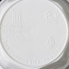 Горшок для цветов с поддоном «Ника», 1 л, белый - Фото 5