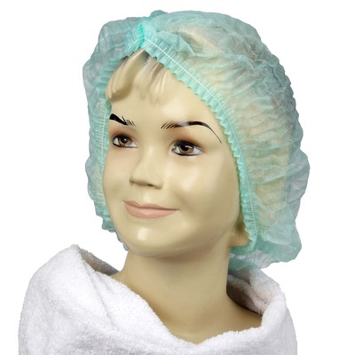 Шапочка медицинская Шарлотта 10 г/м² зелёная 100 шт./уп