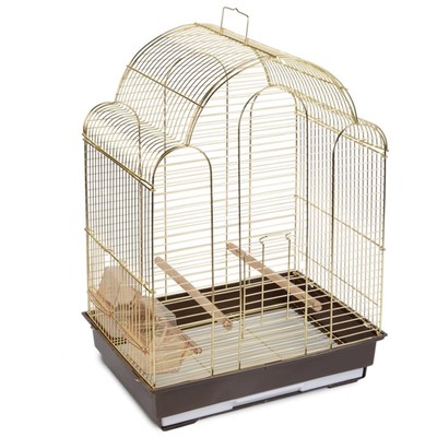 Клетка Triol N 9100 для птиц, 42 х 30 х 56 см, золото