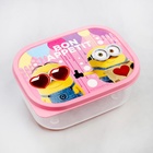 Ланч-бокс детский прямоугольный, 500 мл, Bon appetit, Гадкий Я - Фото 4