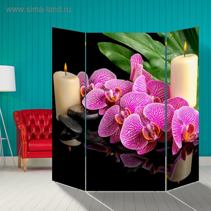 Ширма "Орхидея", 160 × 160 см - Фото 1