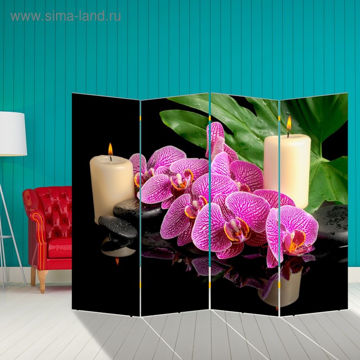 Ширма "Орхидея", 200 х 160 см - Фото 1