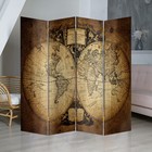 Ширма "Старинная карта мира", 200 х 160 см - фото 298017717