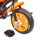 Велосипед трёхколёсный «Лучик Vivat 1», надувные колёса 10"/8", цвет оранжевый - Фото 2
