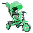 Велосипед трёхколёсный «Лучик Vivat 1», надувные колёса 10"/8", цвет зелёный - Фото 1