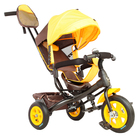 Велосипед трёхколёсный «Лучик Vivat 1», надувные колёса 10"/8", цвет коричневый/жёлтый - Фото 1