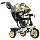 Велосипед трёхколёсный «Лучик Vivat 1», надувные колёса 10"/8", цвет хаки - Фото 1