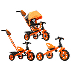 Велосипед трёхколёсный «Лучик Vivat 2», колёса EVA 10"/8", цвет оранжевый - Фото 2