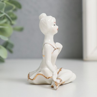 Сувенир "Балерина" золото 7 см