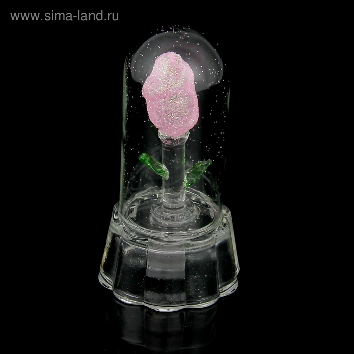 Сувенир световой стекло "Роза в колбе" МИКС 9х5 см - Фото 1