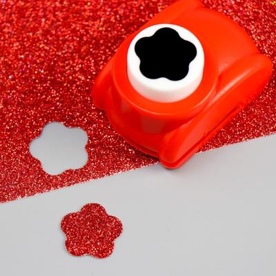 Дырокол фигурный "Ромашка" d=2,5 см 5х5х4 см МИКС