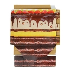 Домик-коробка с  матрасом "Торт - все в шоколаде", вход сверху, 28 х 28 х 25 см - Фото 4