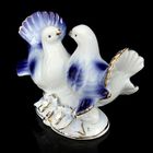 Фигурка керамика «2 синих голубя со стразами», 9×12 см  (артикул 459863)  большой выбор товаров оптом и в розницу по низким ценам с доставкой