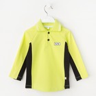 Рубашка-поло для мальчика, рост 92 см, цвет  цвет лимонный/чёрный Н-РБ-277А_М - Фото 1