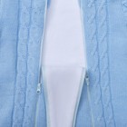 Комбинезон-конверт «Косы», цвет голубой, рост 62 см - Фото 6