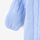 Комбинезон-конверт детский "Косы", рост 50-56 см, цвет голубой 11315_М - Фото 4