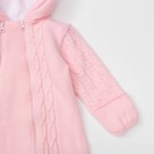 Комбинезон-конверт детский "Косы", рост 62-68 см, цвет розовый 11315_М - Фото 4