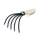 Рыхлитель, длина 23 см, 5 зубцов, деревянная ручка, Greengo - Фото 1