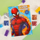 Аппликация пайетками "Супер-герой" Человек-паук + 4 цвета пайеток - Фото 2