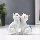 Фигурка керамика «2 котёнка в цветочек», 7×8 см - Фото 1