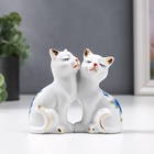 Фигурка керамика «2 котёнка в цветочек», 7×8 см - Фото 3