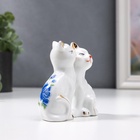 Фигурка керамика «2 котёнка в цветочек», 7×8 см - Фото 5