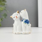 Фигурка керамика «2 киски неженки», 7.5×6 см - Фото 1