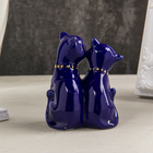 Сувенир "2 киски неженки" синие 7,5х6 см - Фото 3