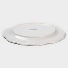 Тарелка фарфоровая Magistro «Этюд», d=20 см, цвет белый - Фото 3