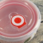 Набор салатников "Вивьен", 3 шт: 16х7,5/14,5х6,5/15,5х7,5 см, с крышками, цвет розовый - Фото 5