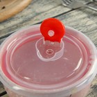 Набор салатников "Вивьен", 3 шт: 16х7,5/14,5х6,5/15,5х7,5 см, с крышками, цвет розовый - Фото 6