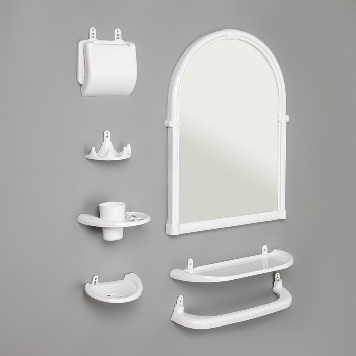 Набор для ванной комнаты «Олимпия», цвет белый - Фото 1