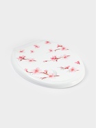 Сиденье для унитаза с крышкой «Декор. Сакура», 44.5×37 см, белое 3464724