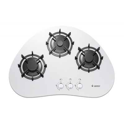 Варочная поверхность Gefest СГ СН 2120 К6, газовая, 3 конфорки, белая