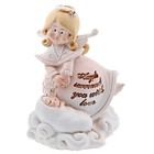 полистоун ангелочек кудряш с лялькой 8*5*5,5 см - Фото 1