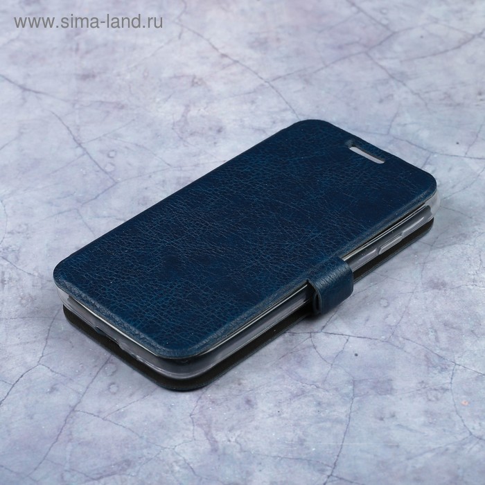 Чехол-книжка Caseguru Magnetic Case Samsung Galaxy J1 Mini Prime Лазурно-синий - Фото 1