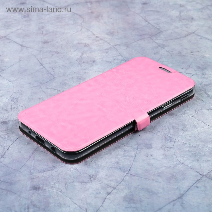 Чехол-книжка Caseguru Magnetic Case Samsung Galaxy J7 2017 Глянцево-светло розовый - Фото 1