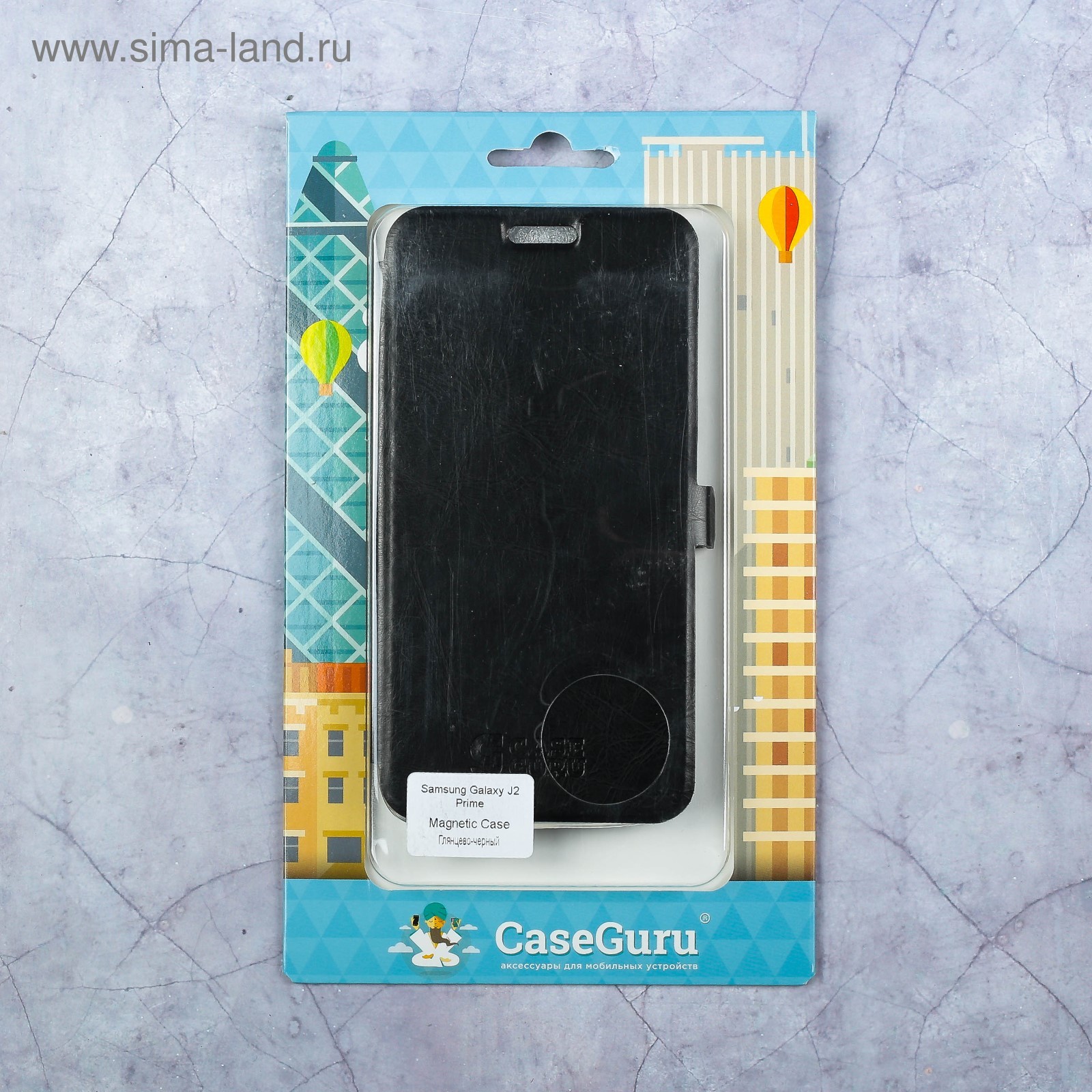 Чехол-книжка Caseguru Magnetic Case Samsung Galaxy J2 Prime Глянцево-черный  (3325416) - Купить по цене от 247.00 руб. | Интернет магазин SIMA-LAND.RU